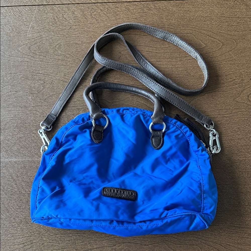 Liebeskind Blue Women's Bag with Brown Leather Accents